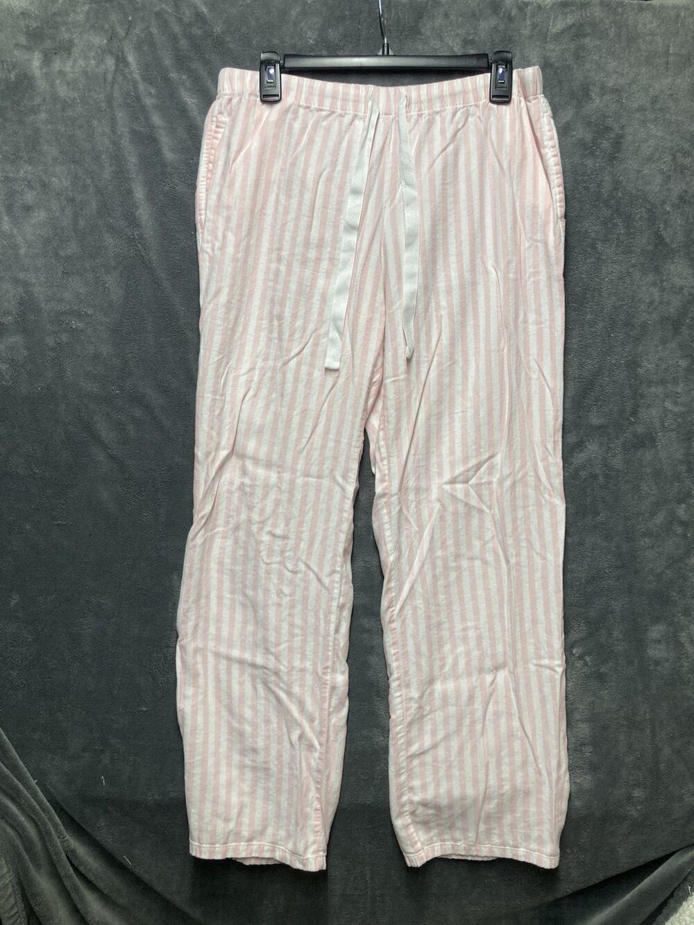 Victoria’s Secret Classic Pink Stripe Pajama Lounge Pants Super Soft Comfort M